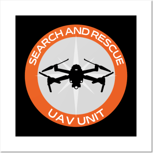 Search and Rescue UAV/Drone unit Patch Posters and Art